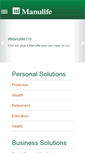 Mobile Screenshot of manulife.com.ph
