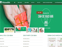 Tablet Screenshot of manulife.com.vn